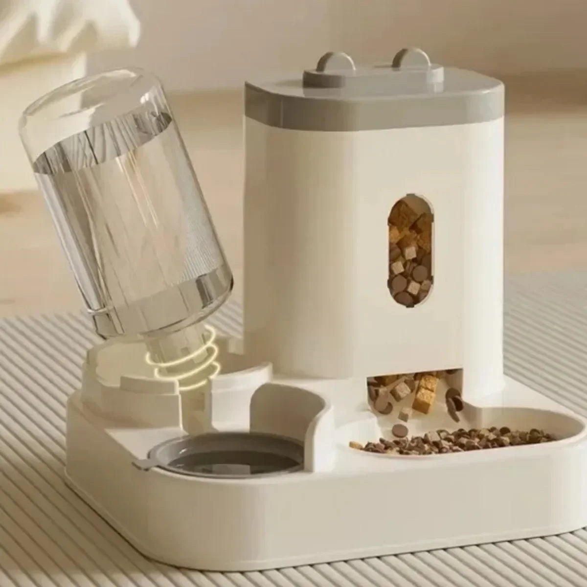 Automatic Pet Feeder & Water Fountain Combo