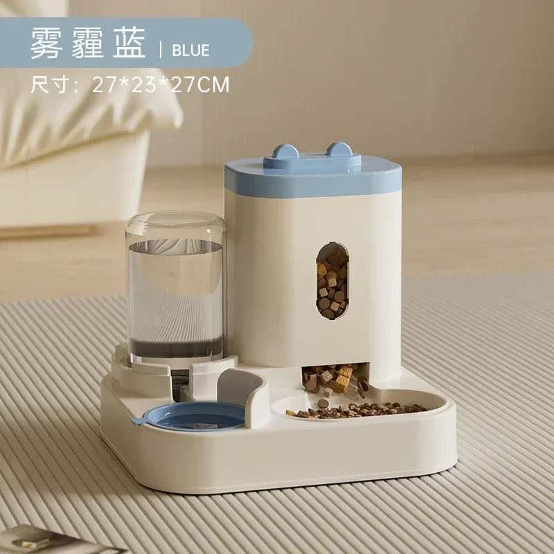 Automatic Pet Feeder & Water Fountain Combo