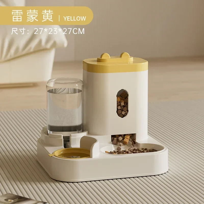 Automatic Pet Feeder & Water Fountain Combo