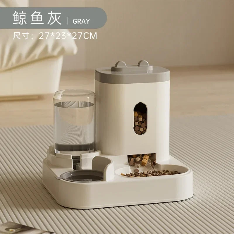 Automatic Pet Feeder & Water Fountain Combo