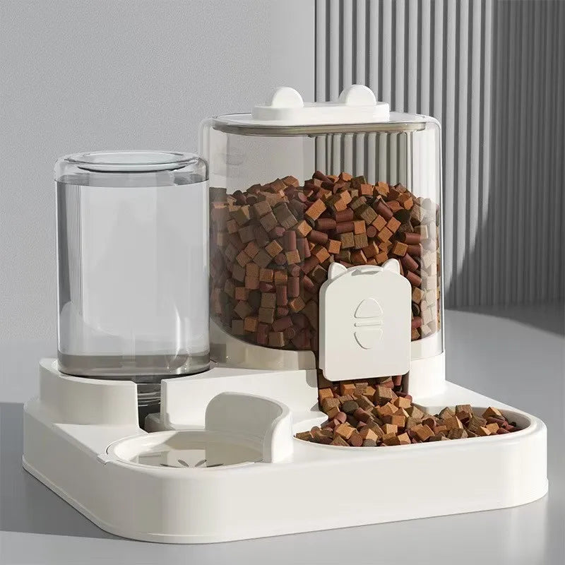 Automatic Pet Feeder & Water Fountain Combo
